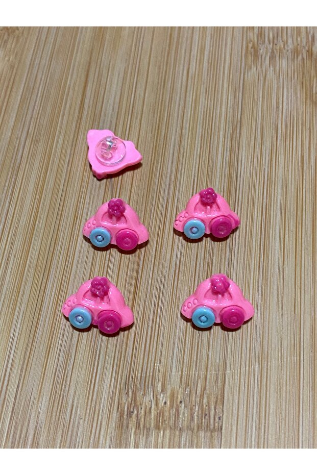 Bottom-Mounted Car Mount Button 14 mm 10 Pieces Pink
