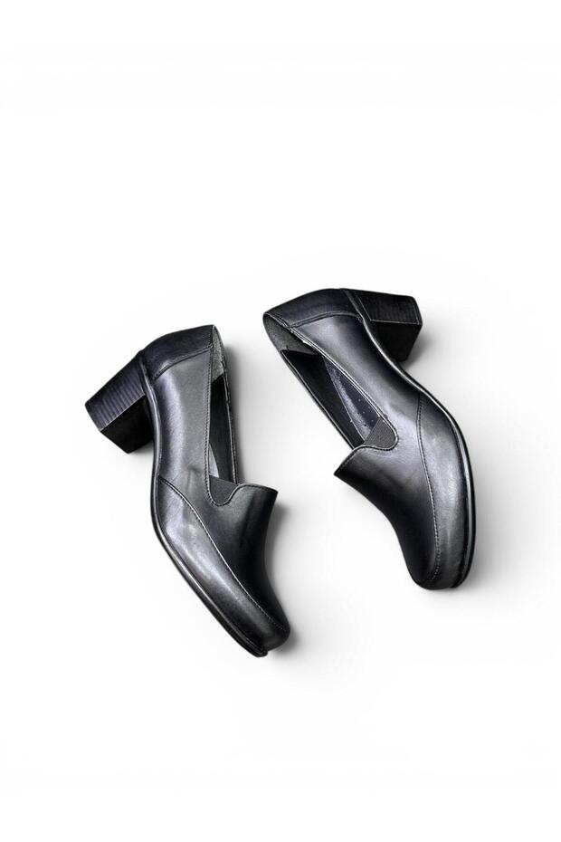 Genuine Leather Women's Shoes Small Heel Light Sole Classic Heeled Women's Shoes