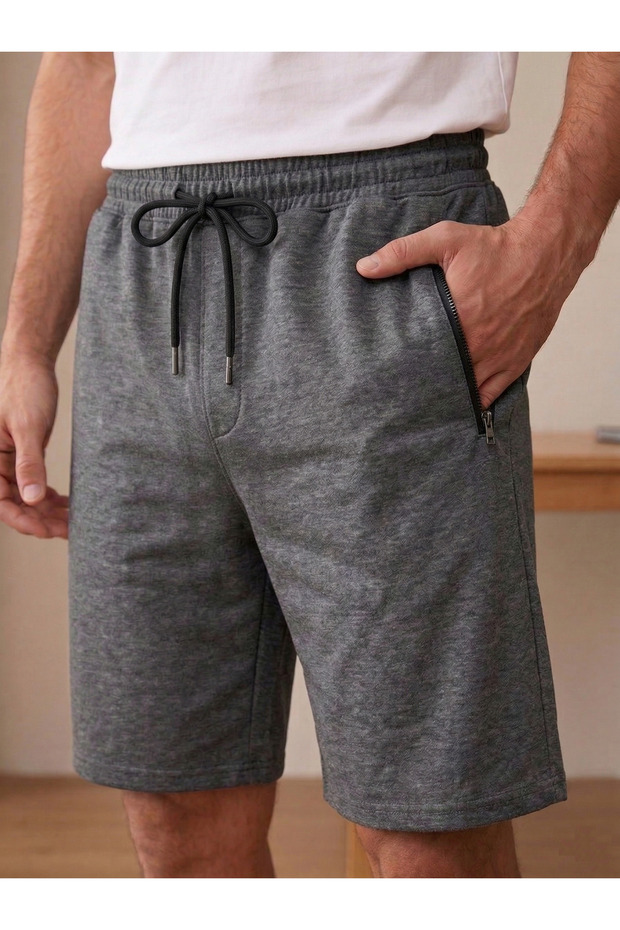 Men's Zippered Pocket Lycra Shorts