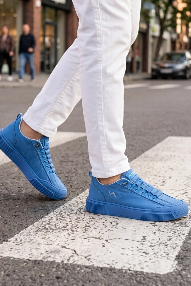 Citycomfort – Blue Quilted Textured Modern Unisex Sneaker