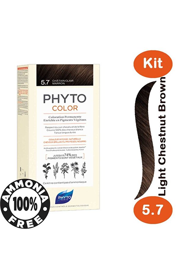 Color Hair Color Light Chestnut Brown 5.7