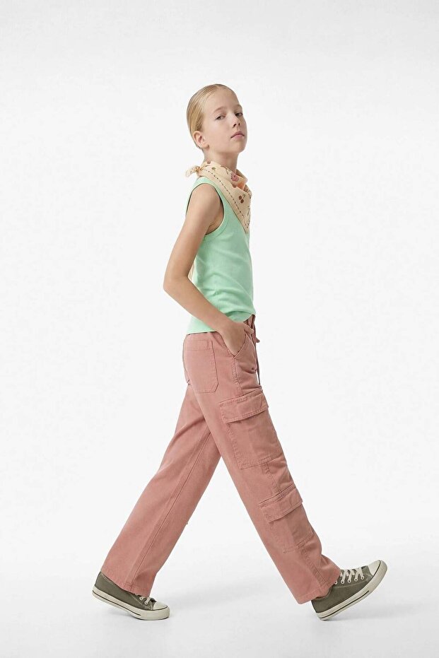 Girl's Cotton Ribbed Crew Neck Basic Undershirt - 3