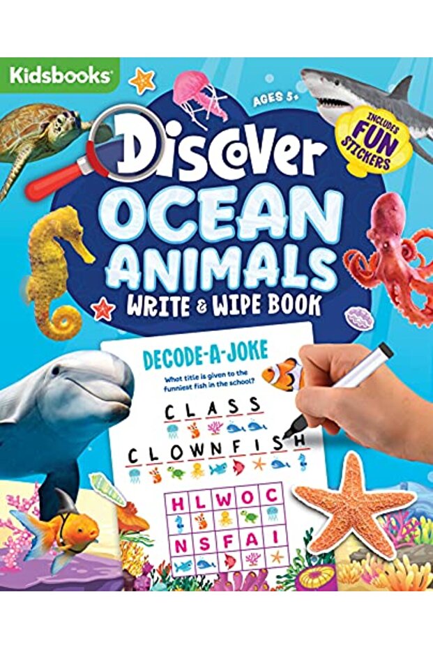 Discover Ocean Animals Activity Book