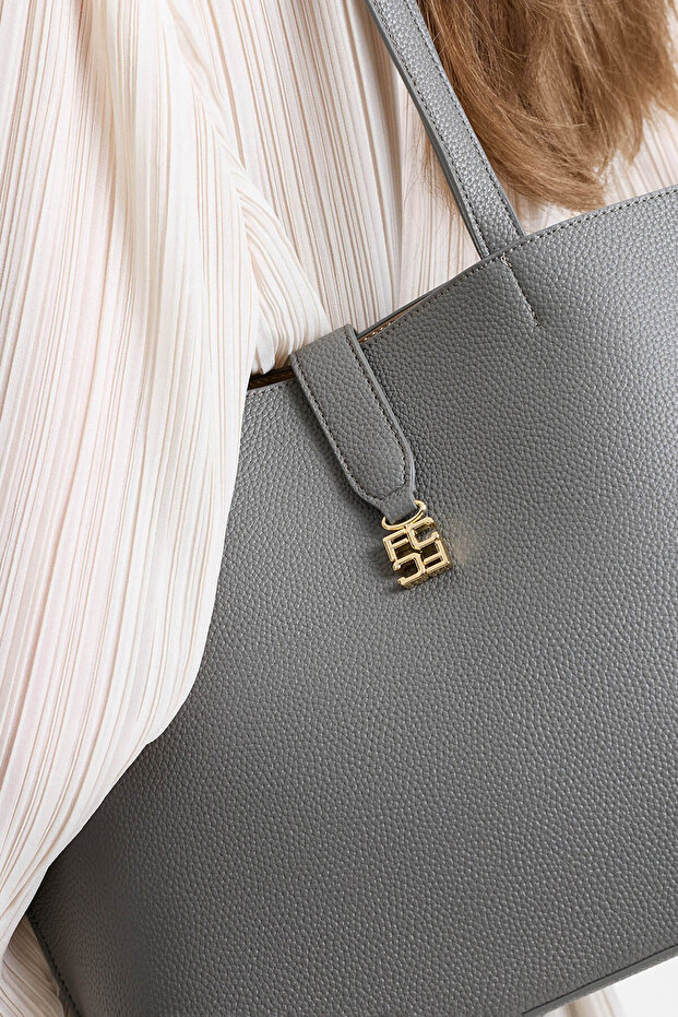 Women's Grey Emili Large Tote Bag