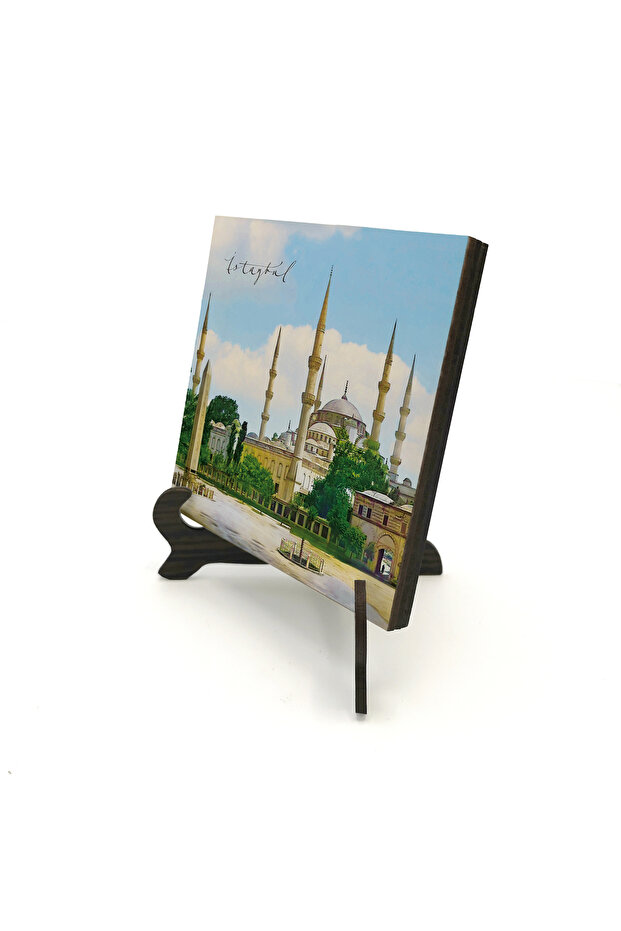 طاولة مكتبية من MDF مطبوعة بتصميم مسجد السلطان أحمد 10x10 1G-SAC4