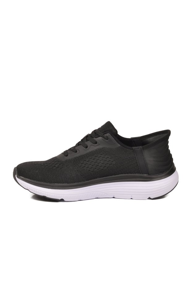 Black-White Textile Women's Sports Shoes Pci-10102 m