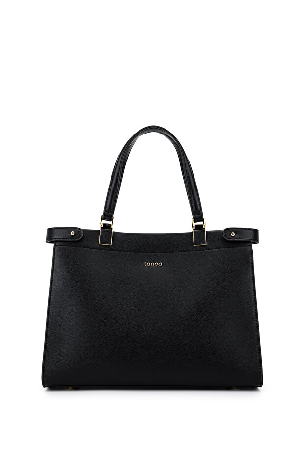 Women's Faux Leather Black Shoulder Bag