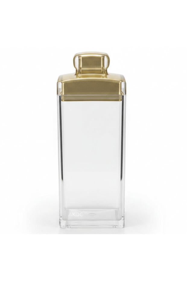 Acrylic Storage Canister with Premium Gold Lid Organizer Container 900ml