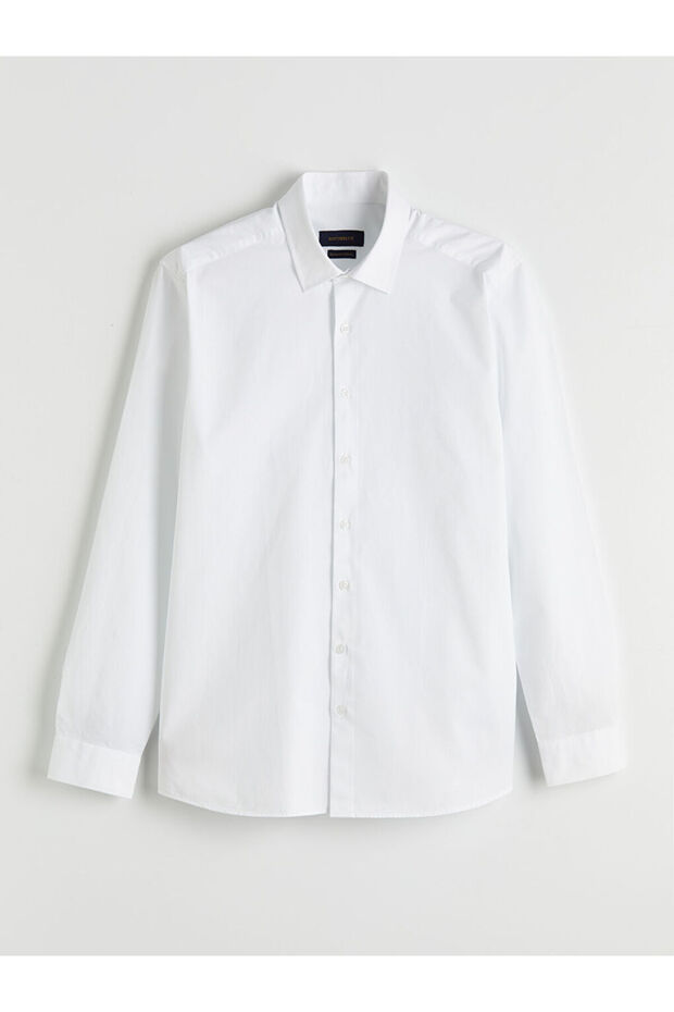 White Regular Fit Men's Shirt