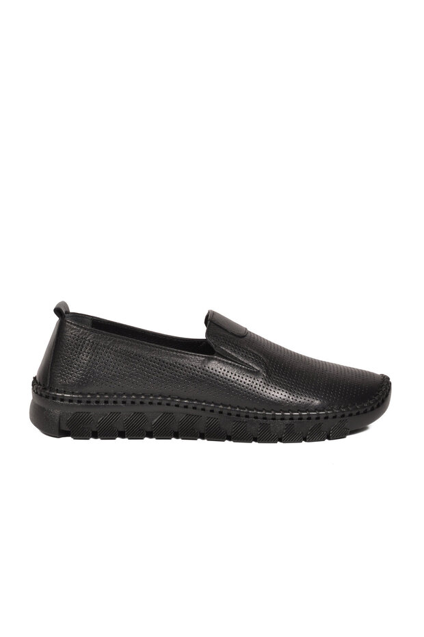 Black Genuine Leather Women's Casual Shoes Premium 44410 Z