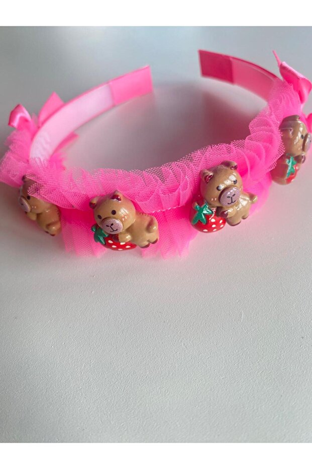 Cute Bear Figure Girl's Crown