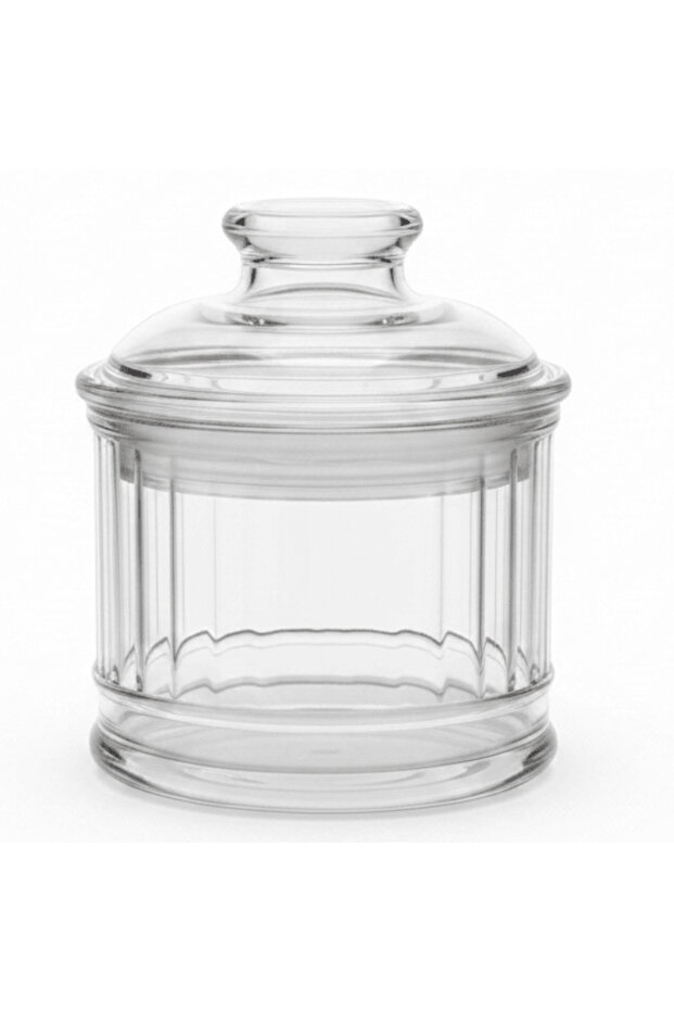 Compact Acrylic Storage Jar with Lid for Spices, Snacks and Pantry Use 10 × 10 cm
