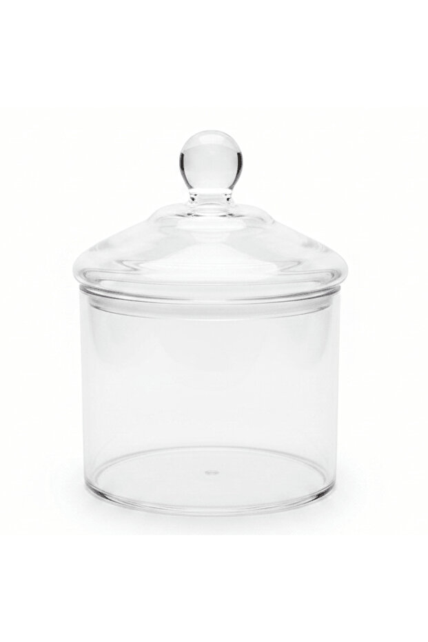 Acrylic Candy Jar with Lid Transparent Serving and Storage Container15 × 12 cm