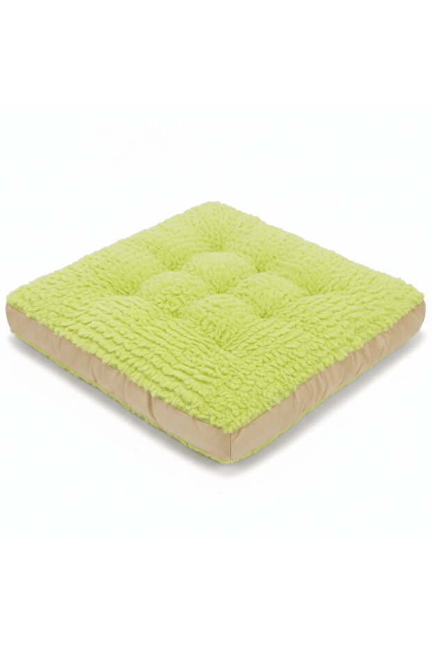 Durable Polyester Mint Green Square Seat Cushion Lightweight Comfortable Chair Pad for Everyday