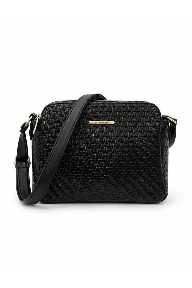 3-Compartment Adjustable Strap Crossbody Bag S-1437