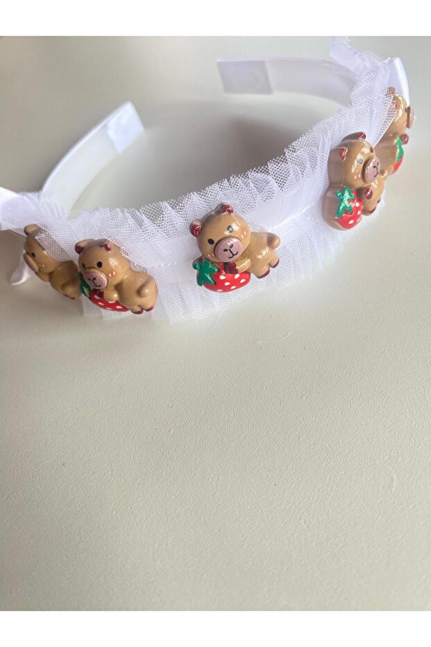 Cute Bear Figure Girl's Crown