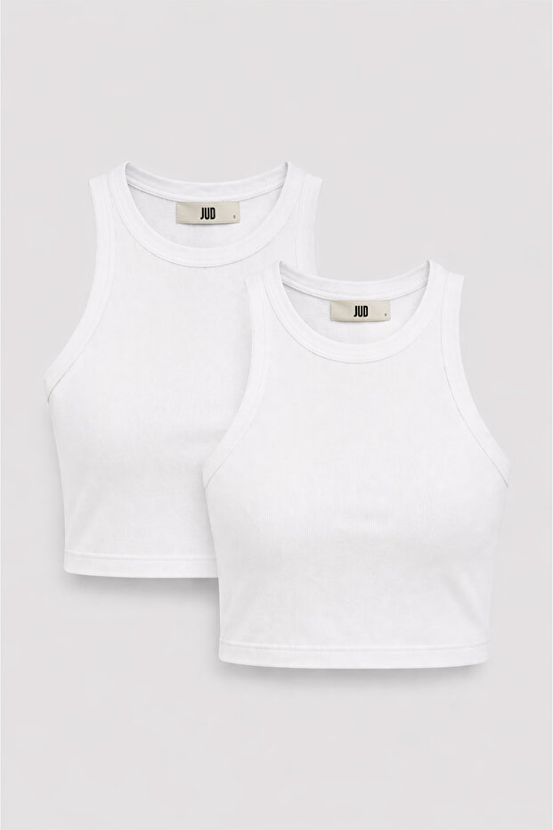 Cultivo 82002-1 2-Pack Women's Basic Crop Athlete Top
