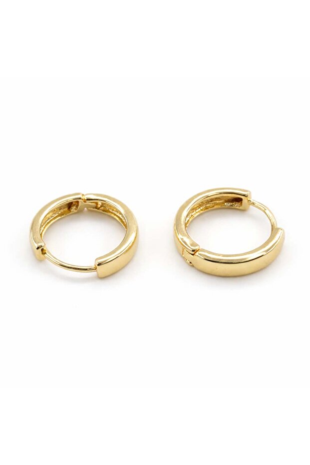 Gold Color Classic Hoop Earrings