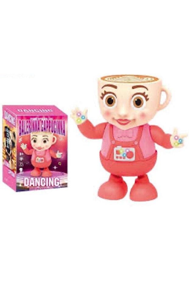 Dancing Coffee Cup Girl Toy with Music & Flashing Lights for Kids
