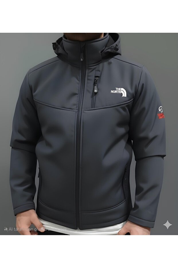 معطف شتوي من SoftShell مقاوم للماء والرياح مع طبقة داخلية من الصوف
