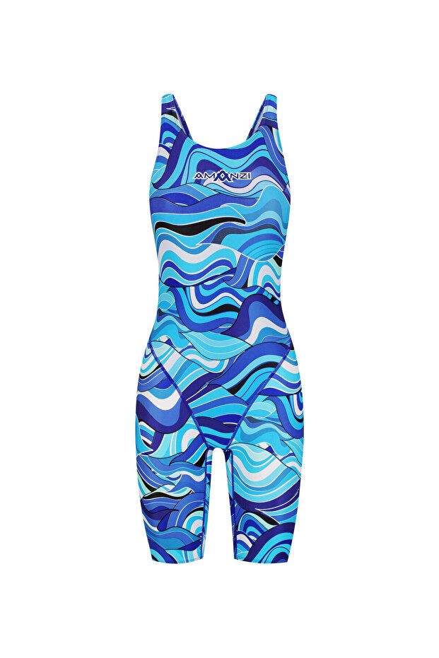 Amanzi Girls' Training Swimsuit Knee Length Active Seafire