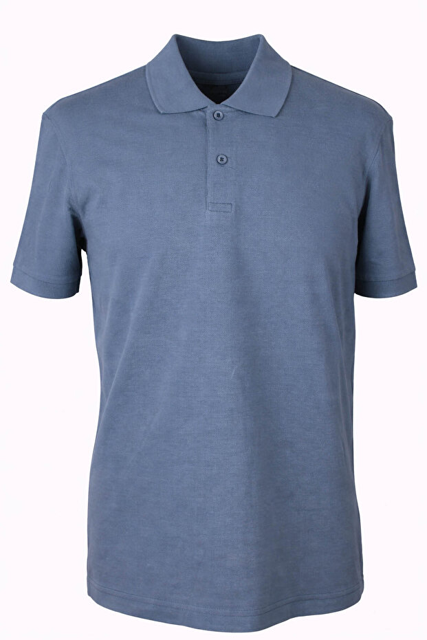 2127 Plain Pique Petrol Men's Polo Neck T-Shirt 26Yl71L58019