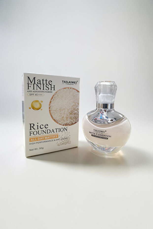Tailaimei All Day Mattify Anti Aging Rice Foundation Matte Rice Foundation Spf45 (Light Tone)