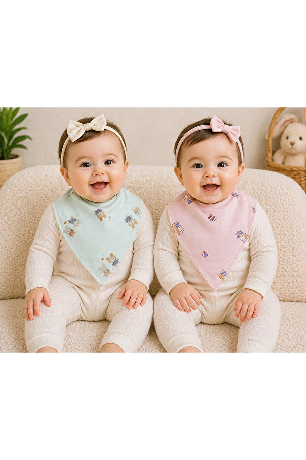 Greenmoon Organic 100% Cotton 2-Piece Baby Collar/Bib