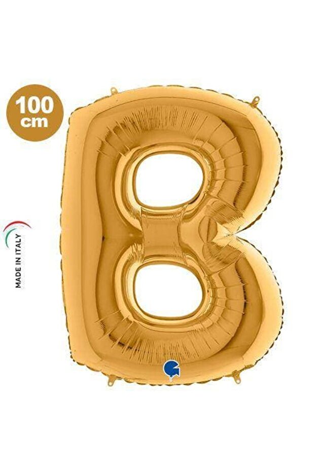 B - Letter Foil Balloon Gold (100 cm)