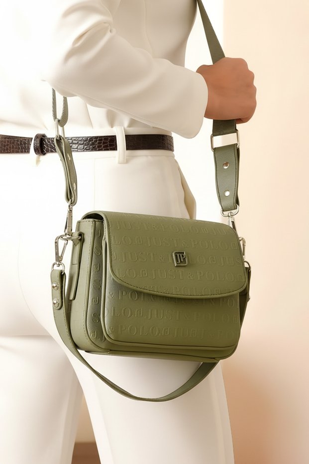 Women's Polo 3-Compartment Shoulder Bag And Clutch Bag (25x15 CM)