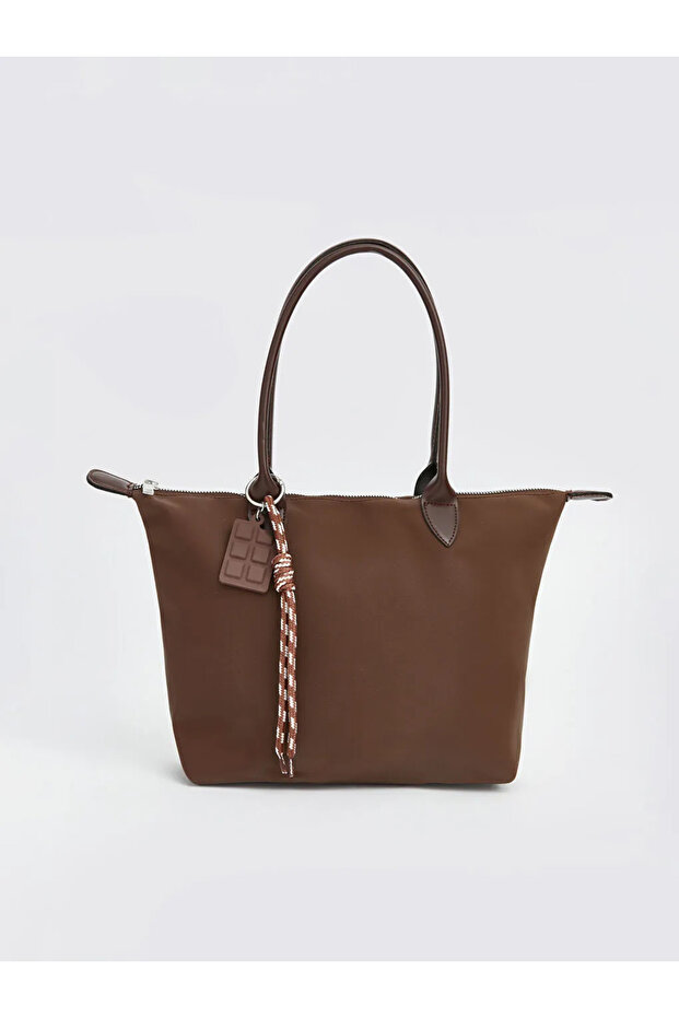 Girl with Brown Accessories Shoulder Bag