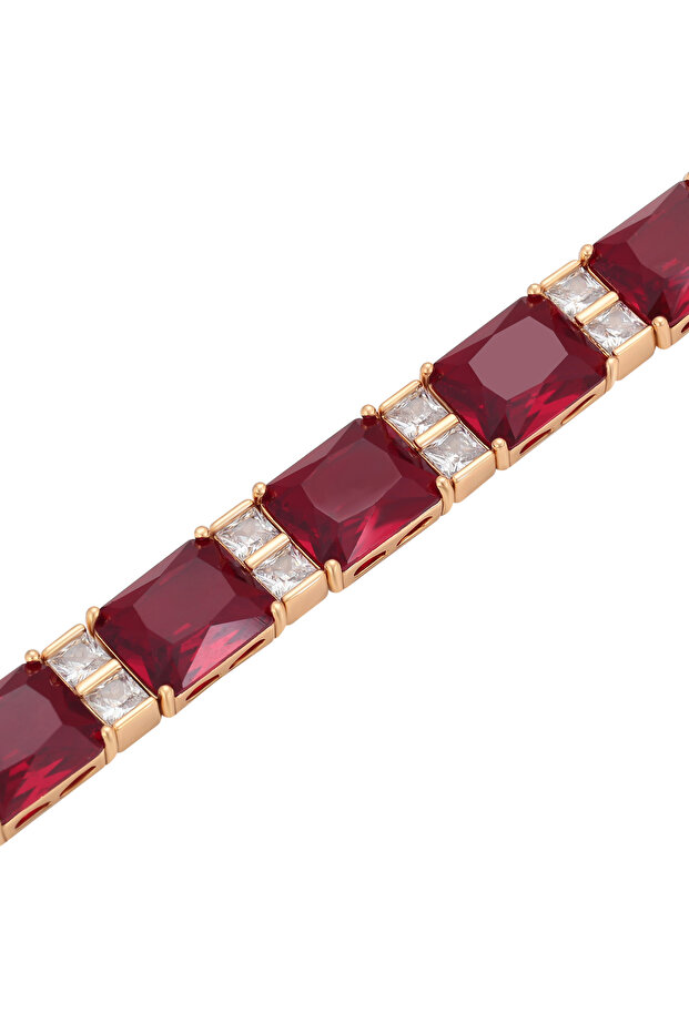 Crystal-Studded Link Bracelet - 2