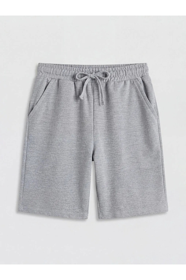 Gray Basic Boy's Shorts - 1