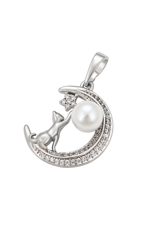 Anhänger mit Strass und Perle - 2