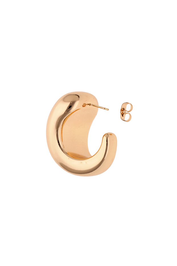 C Hoop Earrings - 3