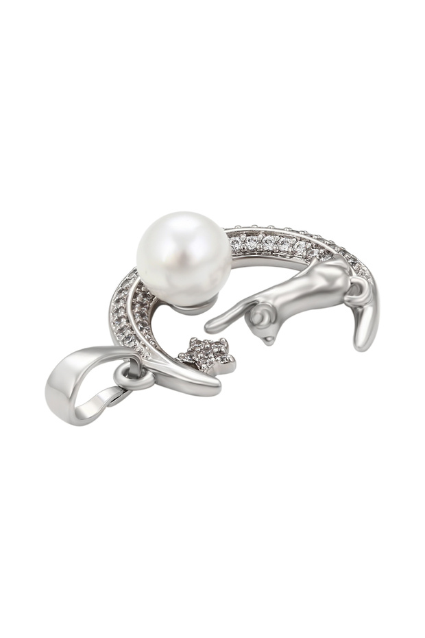 Anhänger mit Strass und Perle - 3