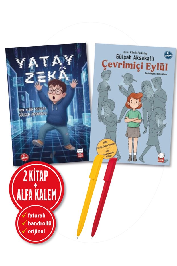 Alfa Kalem+Yatay Zeka+Çevrimiçi Eylül (Gülşah Aksakallı) 2 Kitap New Educational