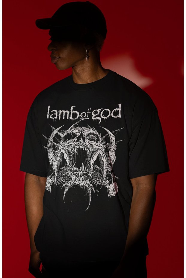 Lamb of God Rock Metal Music Band Pre-Printed Unisex Oversize T-Shirt