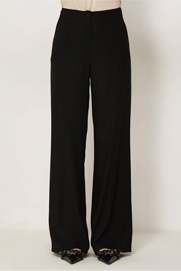 Wide-Leg Linen Pants 70967