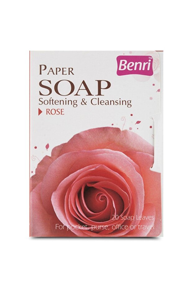 Benri Rose Paper Soap 20-Pack