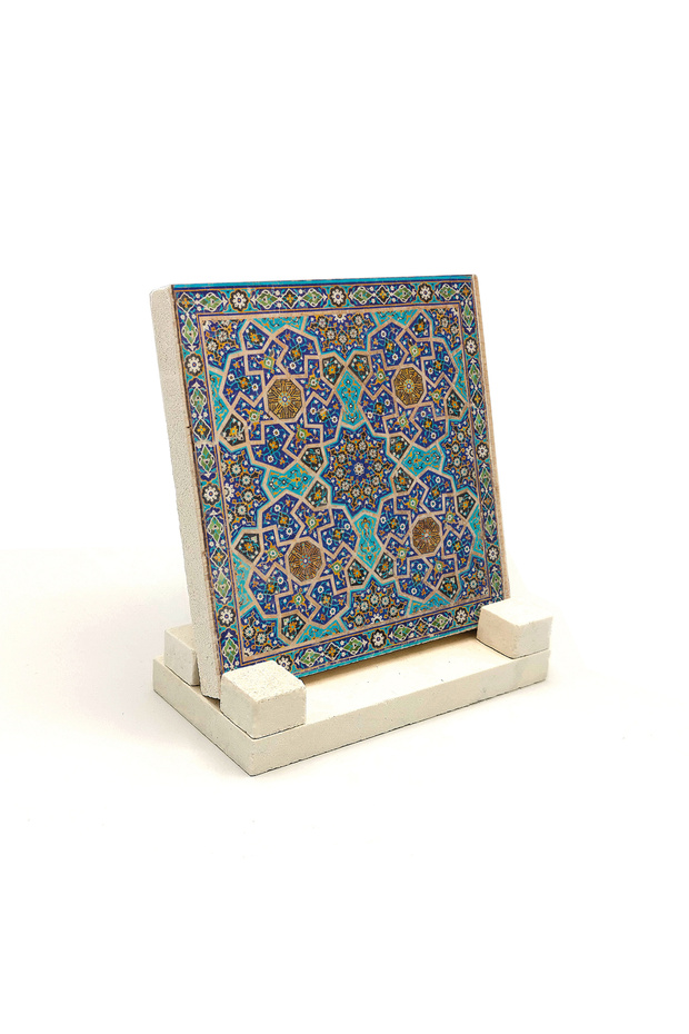 طاولة حجرية مطبوعة بنمط مسجد الجمعة الصيني (إيران) مقاس 10×10 KD-50