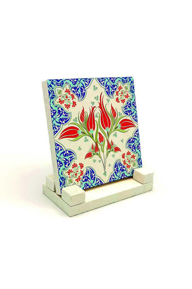 طاولة حجرية مطبوعة بنمط بلاط إيزنيك العثماني 10×10 KD-39