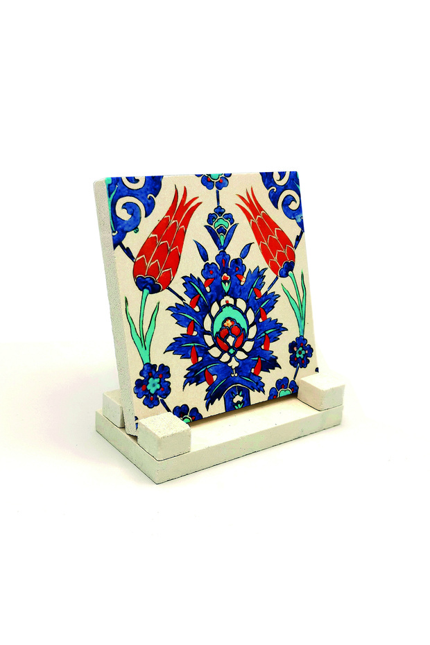 سطح طاولة حجري مطبوع بنمط البلاط 10x10 1G-Çini1