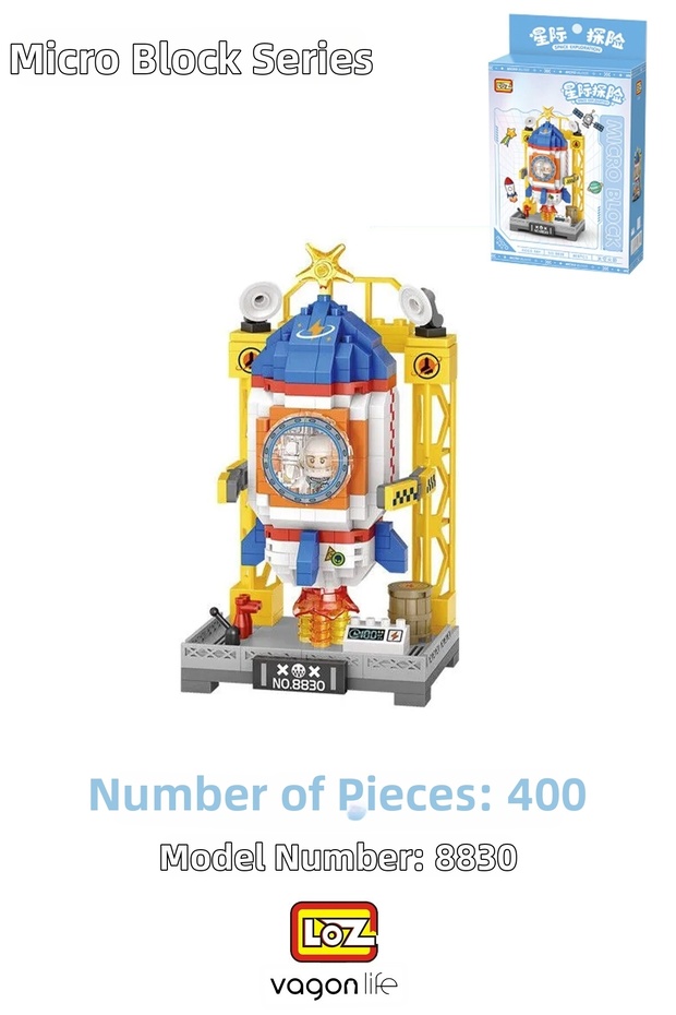 Loz Micro Block Series Spacecraft Figure 400 Pieces Decorative Toy Building Set Building Block Fflz-8830