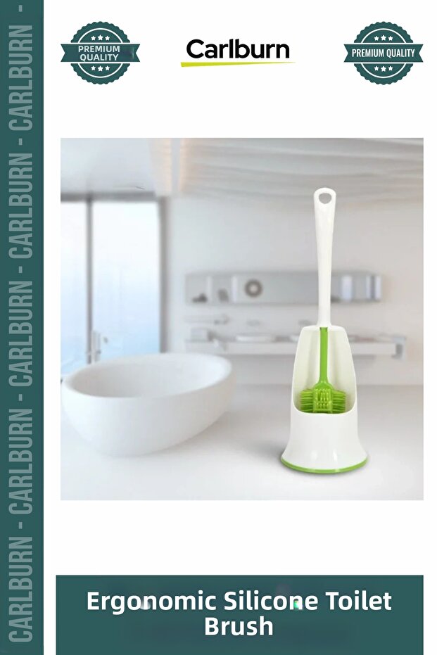 Special Production Flexible Modern Hygienic Design Ergonomic Silicone Toilet Brush with Stand