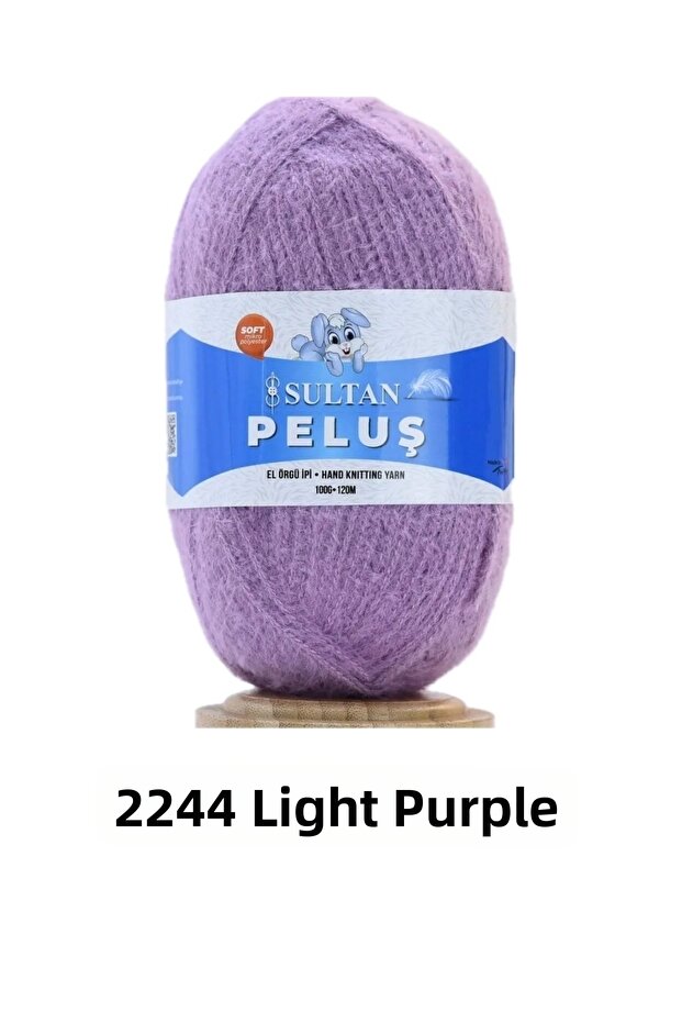 Sultan Plush Yarn – Super Soft, Full-Bodied Knitting Yarn (Color: 2244 Light Plum)