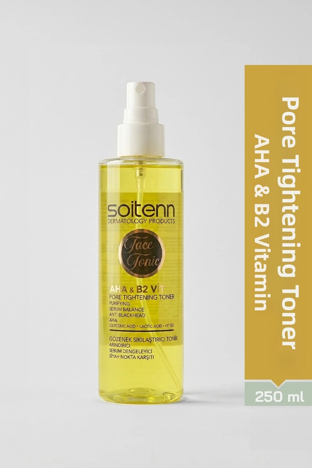 Face Tonic Aha Vitamin B2 Pore Tightening Purifying Sebum Balancing Tonic 250 ml