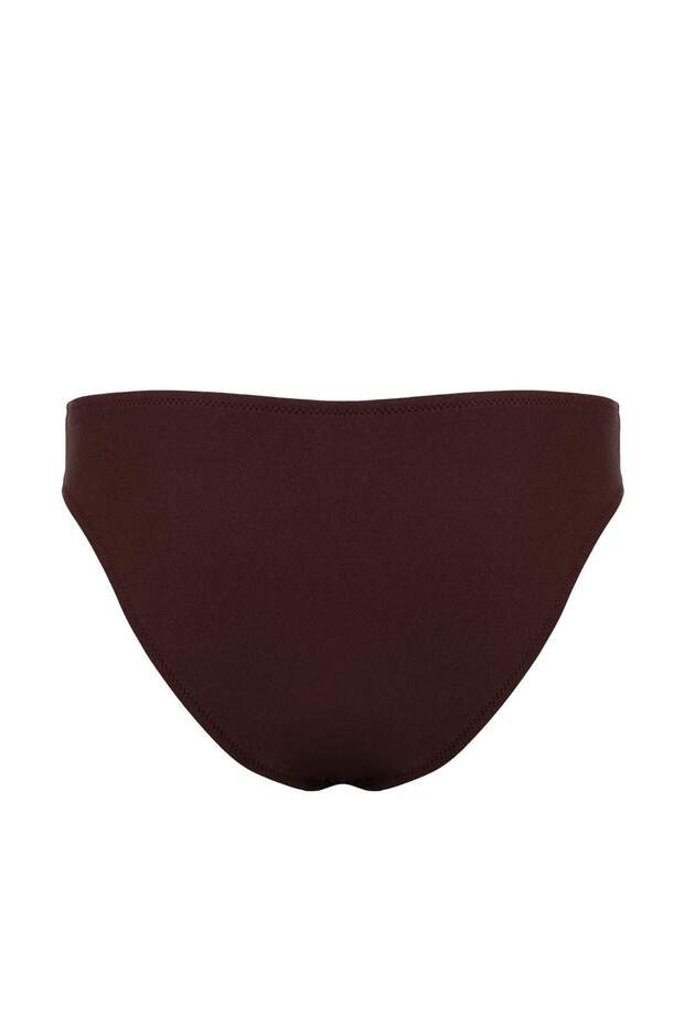 Brauner Basic-Bikinihose mit normaler Taille TBESS26BA00012 - 5