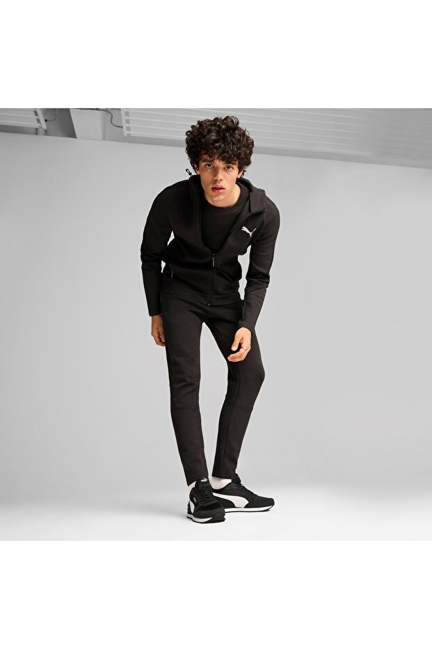 St Runner V4 Mesh 399666 Unisex Spor Ayakkabı SİYAH-BEYAZ - 6