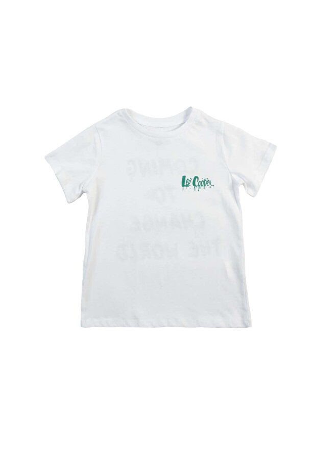 Ares Boy's 100% Cotton O-Neck T-Shirt White
